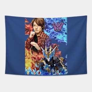 Kamen Rider Cross-Z Side-by-Side   (style #2) Tapestry