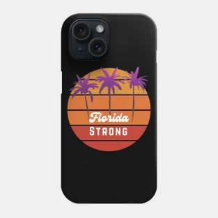 Florida Strong, Retro Sunset Florida Phone Case