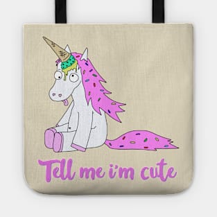 Ice Cream Unicorn - Tell me I’m Cute Tote