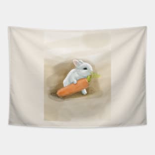 白兔 white rabbit(PNG格式） Tapestry