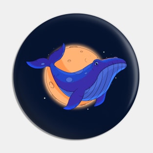 Elbrugues Moon Whale Pin