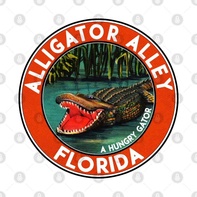 Alligator Alley Florida Interstate 75 Big Cypress Everglades Vintage 2 by TravelTime