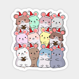 Christmas mouse Magnet