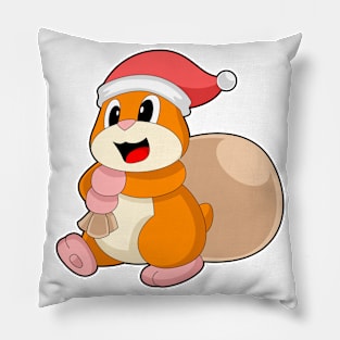 Hamster Christmas Sack Pillow