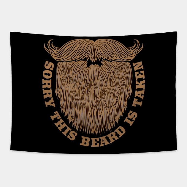Sorry this Beard is Taken Valentines Day Tapestry by aneisha
