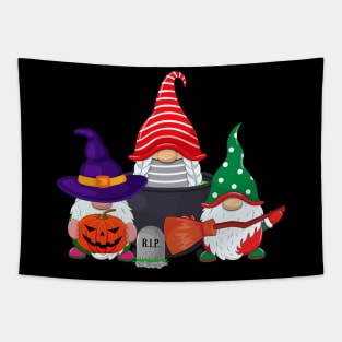 Halloween Gnomes Cute Autumn Pumpkin Fall Tapestry