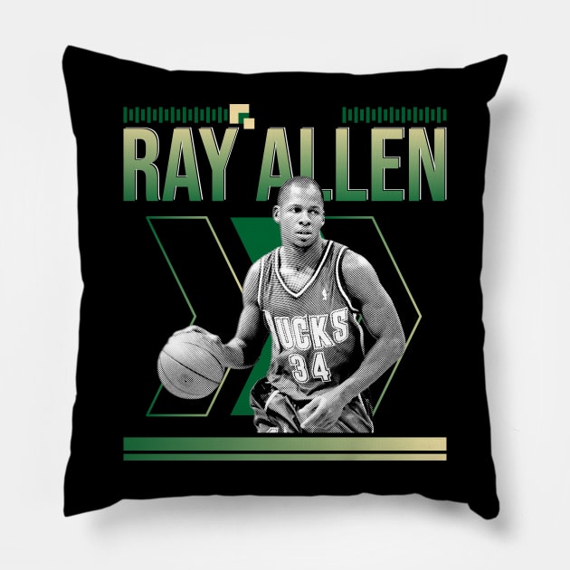 Ray allen Pillow by Aloenalone