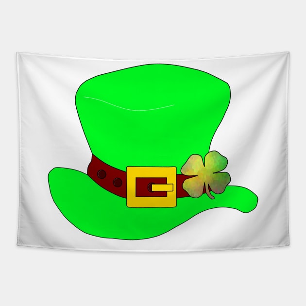 ST PADDYS Day Leprechaun Hat Light Green Tapestry by SartorisArt1