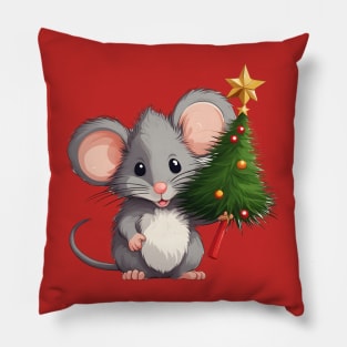 Xmas Tree Mouse Pillow