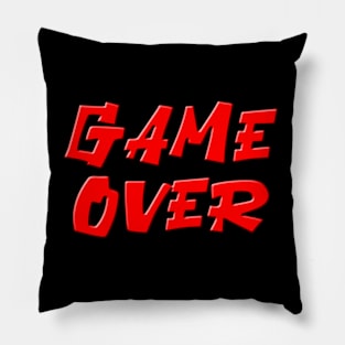 Classic Video Games Game Over Pillow