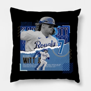 bobby witt jr baseball Pillow