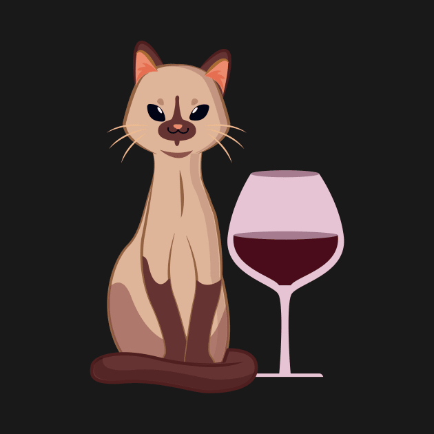 Easily Distracted by Cats and Wine by nathalieaynie