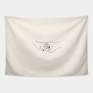 GENTLENESS TOUCH OF HANDS Tapestry