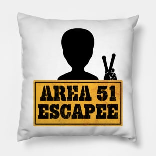 Area 51 Escapee Alien Peace Pillow