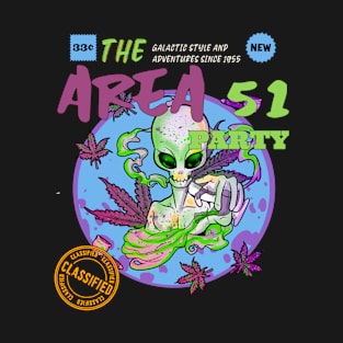 420 Party Space Alien T-Shirt