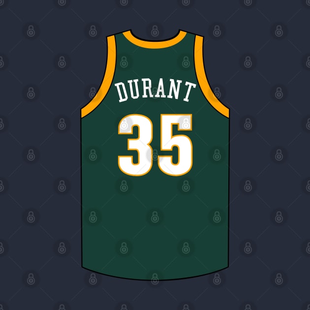 Kevin Durant Seattle Supersonics Jersey Qiangy by qiangdade