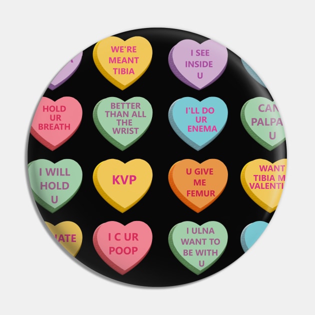Funny Xray Valentines Candy Hearts BK Background Pin by Humerushumor