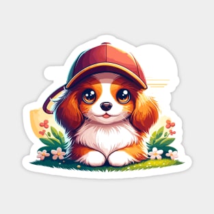 Cute Nederlandse Kooikerhondje Magnet