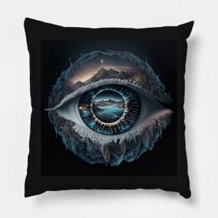 Gods Eye Sees All Pillow