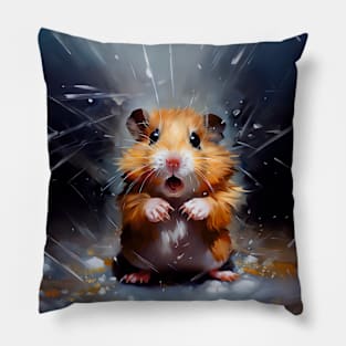 Shocked Hamster Pillow