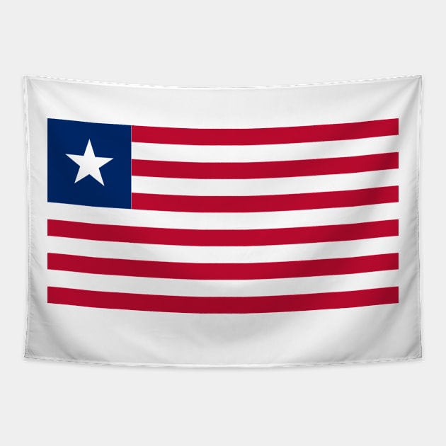 Liberia Flag Tapestry by Historia
