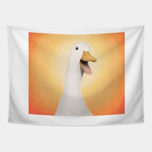 A Very Happy Duck Tapestry