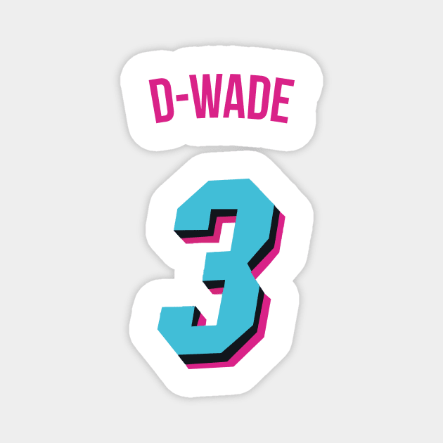 Dwyane Wade 'D Wade' Nickname Jersey - Miami Heat Magnet by xavierjfong