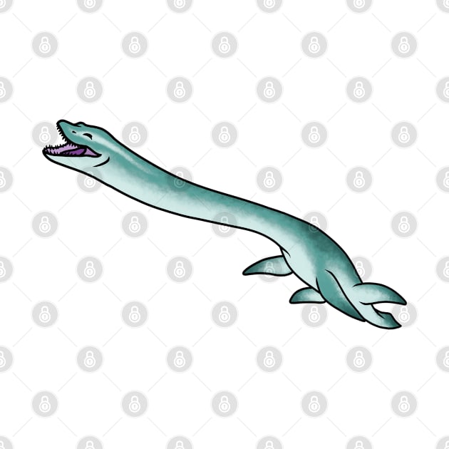 Cute Elasmosaurus by saradrawspaleo