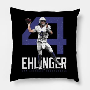 Sam Ehlinger Indianapolis Bold Number Pillow