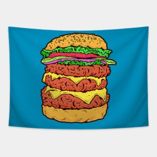 Triple Beef Burger With Cheese Tapestry