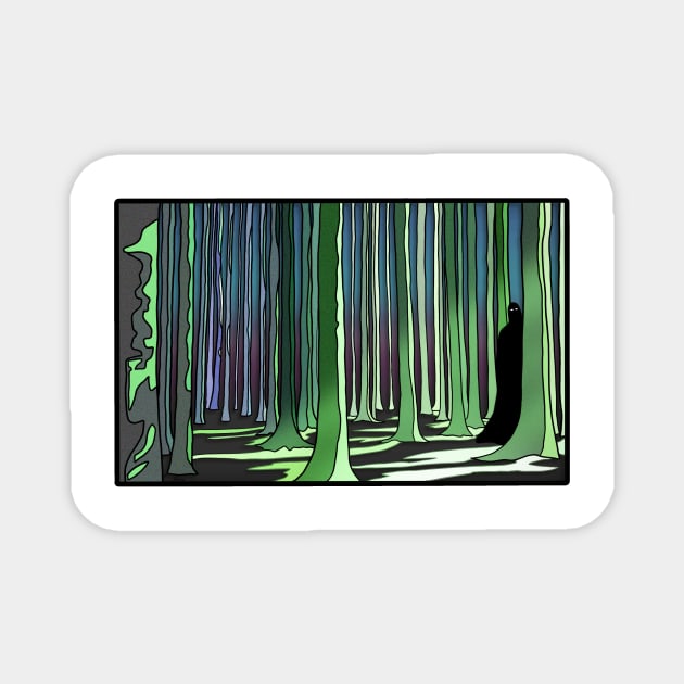 Dark Forest Magnet by Nerdpins