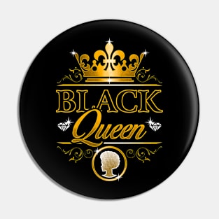 Black Queen Black Pride Design Pin