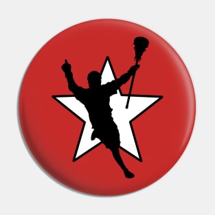 Lacrosse Star Pin