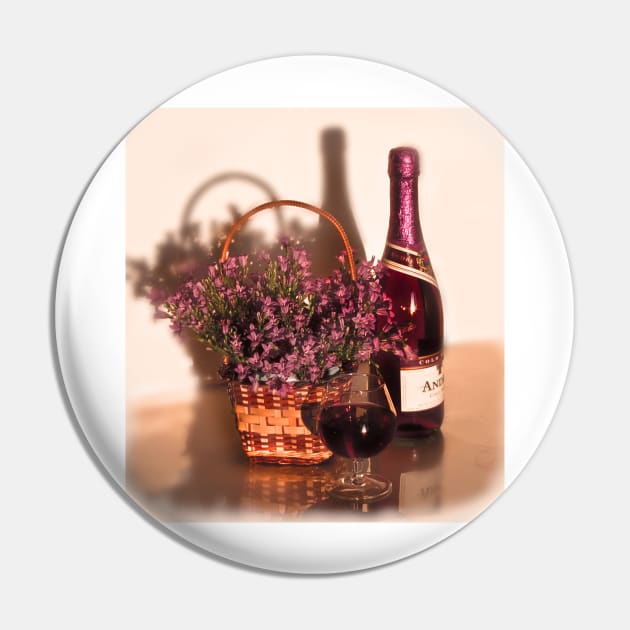 Glass of Wine Pin by valentina9