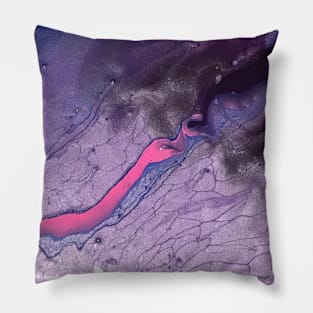 Purple Pink Space Flow Pillow