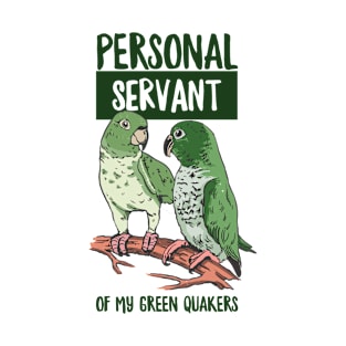 Green Quaker Design for a Green Monk Parakeet Owner T-Shirt