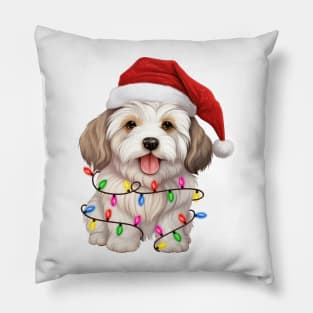 Christmas Coton de Tulear Pillow