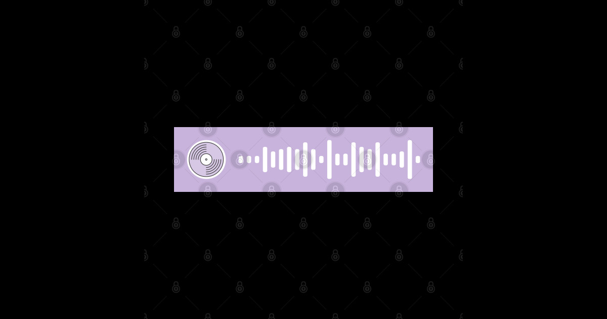 Midnights Album Spotify Code Lavender - Taylor Swift - Sticker | TeePublic