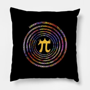 Spiral Pi Math Pi Day Funny Gift Pillow