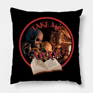 Adventure Books Take Me Away Pillow