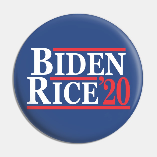 Biden Rice 2020 Pin by Etopix