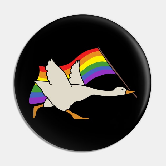 LGBT Goose Pin by valentinahramov