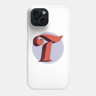 Letter T Monogram Phone Case