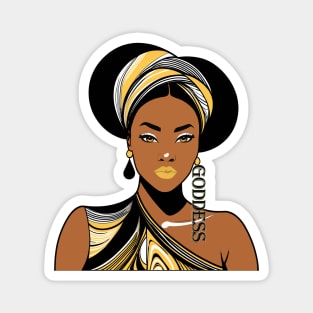 Black Woman Goddess Magnet