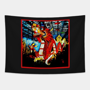 Lit Up Dragon Tapestry