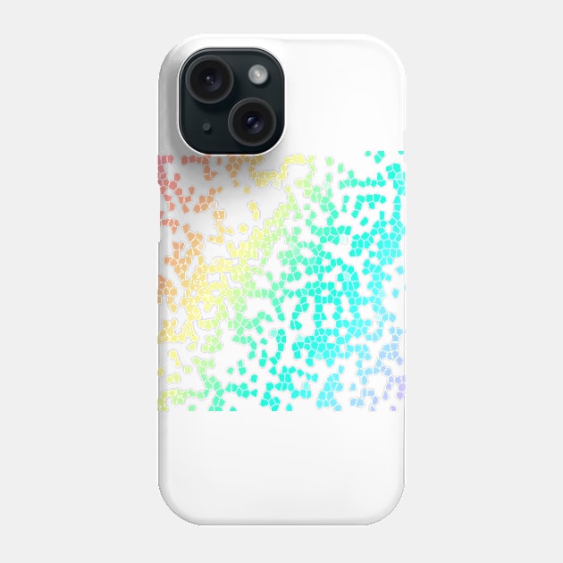 Pastel Pride Flag Mosaic Graphic Design Phone Case by PurposelyDesigned