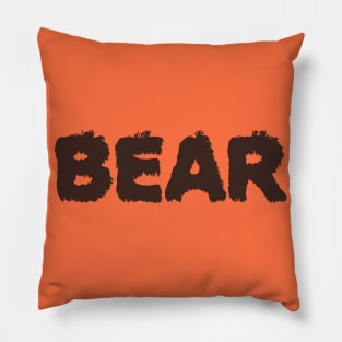 Bear (Orange) Pillow