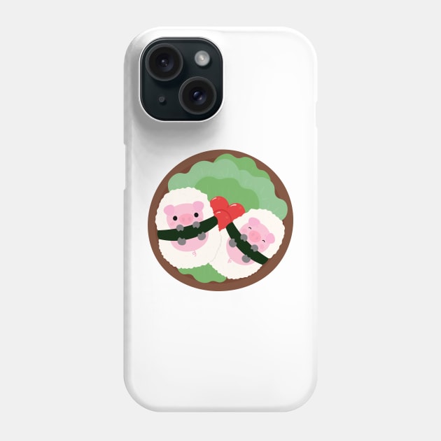 Bento Ham salad lunch Phone Case by IcyBubblegum