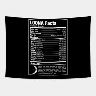 LOONA Kpop Nutritional Facts 2 Tapestry