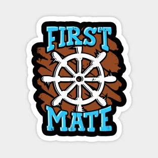 Boating Boat First Mate Gift Magnet